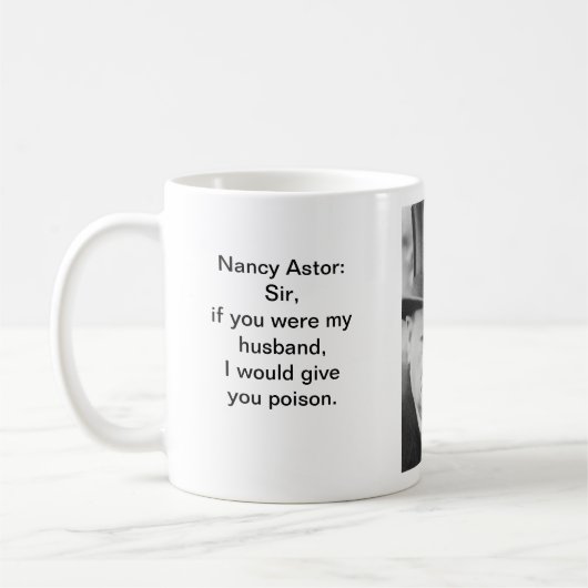 Neem het als een man - Churchill mok (Links)