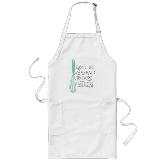 Neem het Citaat Apron van de Whisks Lang Schort (Voorkant)