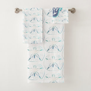 Neem het Easy Beach Waterverf Sand Dollar Bad Handdoek