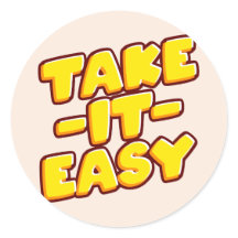 Neem het Easy Classic Round Sticker