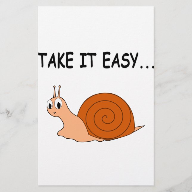 Neem het Easy Cute Cartoon Snail (Voorkant)