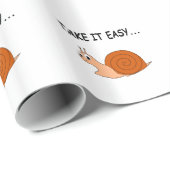 Neem het Easy Cute Cartoon Snail Cadeaupapier (Rol Hoek)