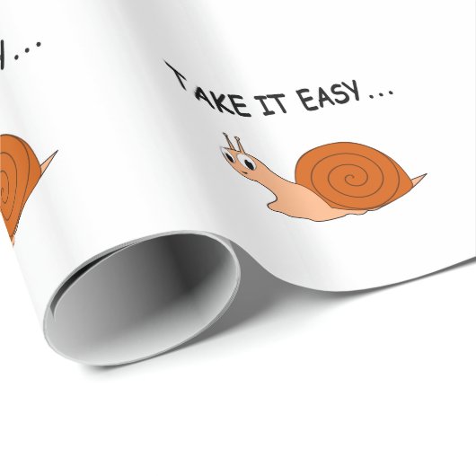 Neem het Easy Cute Cartoon Snail Cadeaupapier (Rol Hoek)