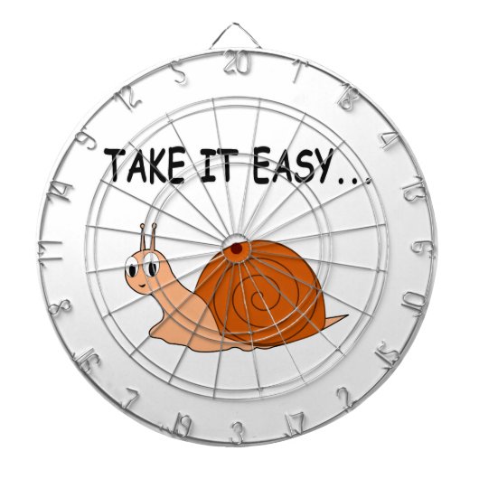 Neem het Easy Cute Cartoon Snail Dartbord (Voorkant)