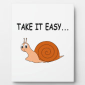 Neem het Easy Cute Cartoon Snail Fotoplaat (Voorkant)