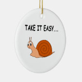 Neem het Easy Cute Cartoon Snail Keramisch Ornament (Rechts)