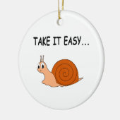 Neem het Easy Cute Cartoon Snail Keramisch Ornament (Links)