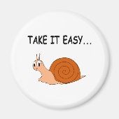 Neem het Easy Cute Cartoon Snail Magneet (Voorkant)