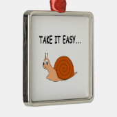Neem het Easy Cute Cartoon Snail Metalen Ornament (Rechts)