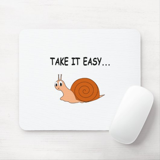 Neem het Easy Cute Cartoon Snail Muismat (Met muis)