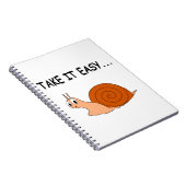 Neem het Easy Cute Cartoon Snail Notitieboek (Rechterzijde)