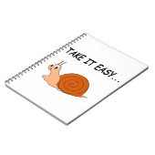 Neem het Easy Cute Cartoon Snail Notitieboek (Linkerzijde)