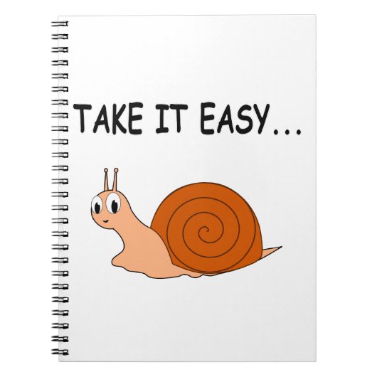 Neem het Easy Cute Cartoon Snail Notitieboek (Voorkant)