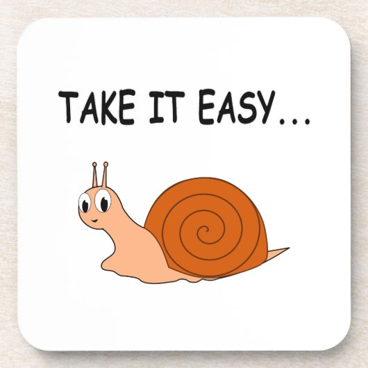 Neem het Easy Cute Cartoon Snail Onderzetter (Voorkant)