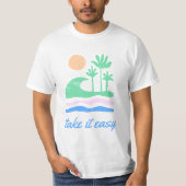 Neem het Easy Retro Summer Unisex T-shirt (Voorkant)