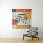 Neem het één dag tegelijk wandkleed (In Situ (horizontaal))