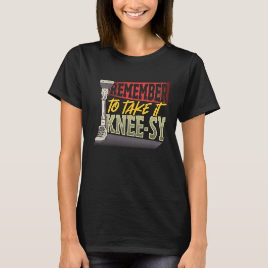 Neem het eenvoudig been t-shirt (Voorkant)