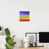 NEEM HET EENVOUDIG + uw achtergrond Poster (Thuiskantoor)