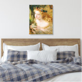 Neem het eerlijke gezicht van de  Kunst van Vrouw Canvas Afdruk (Insitu (Slaapkamer))