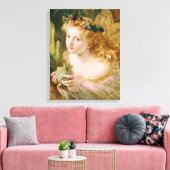 Neem het eerlijke gezicht van de Kunst van Vrouw Canvas Afdruk (Insitu (Woonkamer))