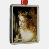 Neem het eerlijke gezicht van de vrouw metalen ornament (Rechts)