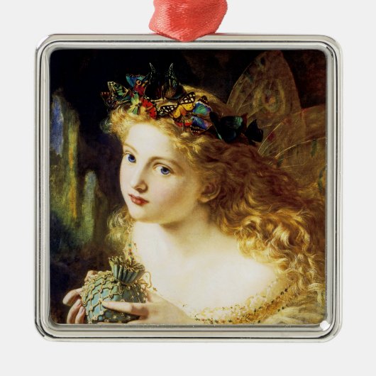 Neem het eerlijke gezicht van de vrouw metalen ornament (Voorkant)