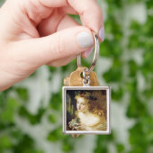 Neem het eerlijke gezicht van de vrouw sleutelhanger (Hand)