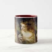 Neem het eerlijke gezicht van de vrouw tweekleurige koffiemok (Center)