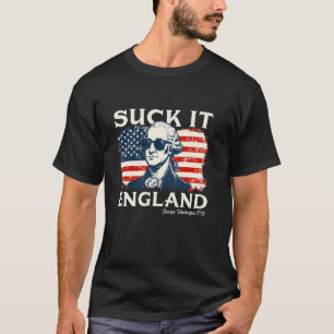 Neem het Engeland - USA Amerikaanse Vlag 4 juli On T-shirt