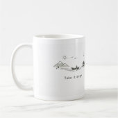 Neem het ervan / Ontsnap & Ontspan – Minimalistisc Koffiemok (Links)