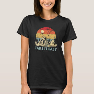 Neem het ervan. Retro stijl Buiten, Kamperen  1 T-shirt