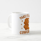 Neem het gemakkelijk Cowgirls Retro Western Boho Koffiemok (Voorkant links)