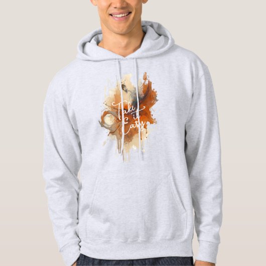 Neem het gemakkelijk hoodie (Voorkant)