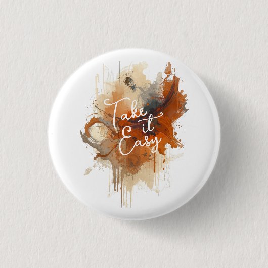 Neem het gemakkelijk Knop Ronde Button 3,2 Cm (Voorkant)