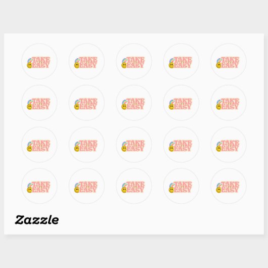 Neem het gemakkelijk sticker (Vel)