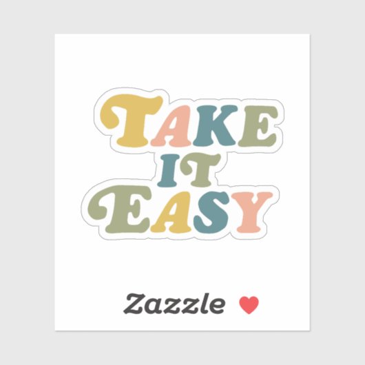 Neem het Gemakkelijke Schattigee Sticker (Vel)