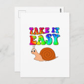 Neem het gemakkelijke Stempel van de Cartoon met G Briefkaart (Voorkant / Achterkant)