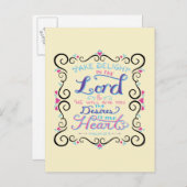 Neem het genoegen in de Heer Briefkaart (Voorkant / Achterkant)