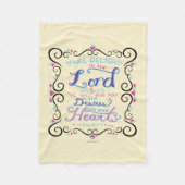 Neem het genoegen in de Heer Fleece Deken (Voorkant)