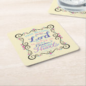 Neem het genoegen in de Heer Kartonnen Onderzetters (Schuin)