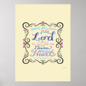 Neem het genoegen in de Heer Poster (Voorkant)