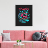 Neem het heelal over uitgerekt canvasprint canvas afdruk (Insitu (Woonkamer))