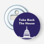 Neem het Huis van Afgevaardigden Button Flesopener (Voorkant)