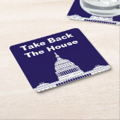 Neem het Huis van Afgevaardigden Kartonnen Onderzetters (Schuin)