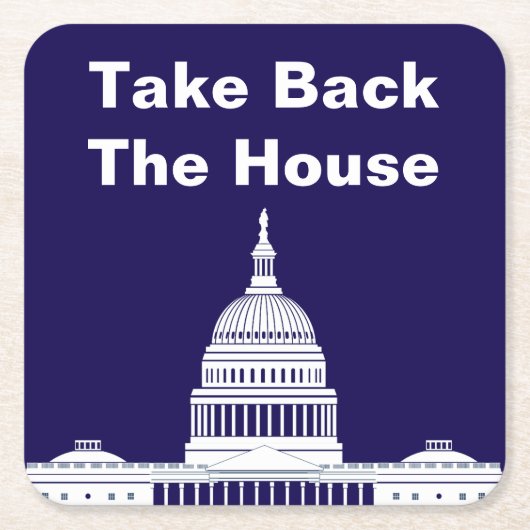 Neem het Huis van Afgevaardigden Kartonnen Onderzetters (Voorkant)