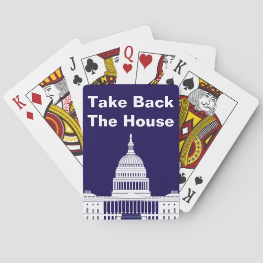 Neem het Huis van Afgevaardigden terug Pokerkaarten (Achterkant)