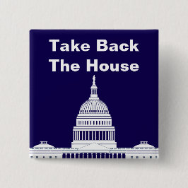 Neem het Huis van Afgevaardigden Vierkante Button 5,1 Cm