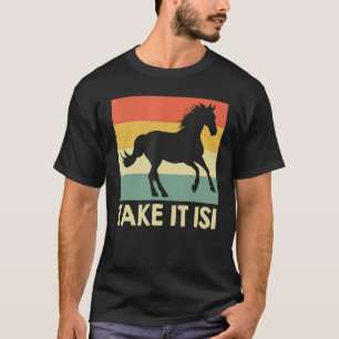 Neem het IJslandse paard 4 T-shirt