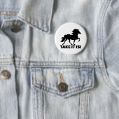 Neem het IJslandse paard mee Ronde Button 5,7 Cm (In situ)