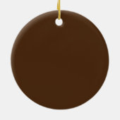 Neem het Italiaanse deeg van de Cannoli Chocolate  Keramisch Ornament (Achterkant)
